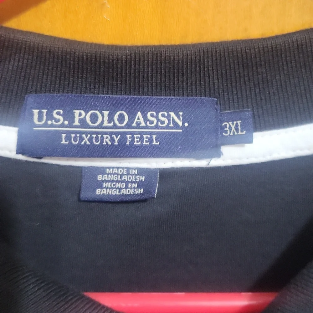 U.S. Polo Assn. Black Men's Polo with Embroidered Logo Size 3xl - Picture 2 of 3